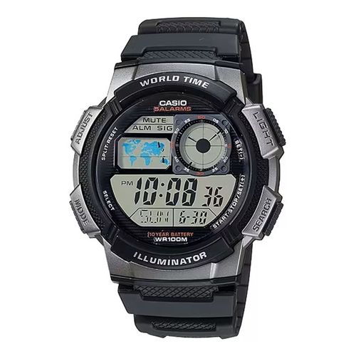 Muški satovi Casio WORLD TIME ILLUMINATOR Crna (Ø 43 mm) slika 1