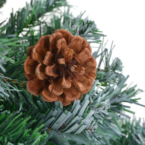 Umjetno zamrznuto Božićno drvce sa šišarkama 150 cm slika 10