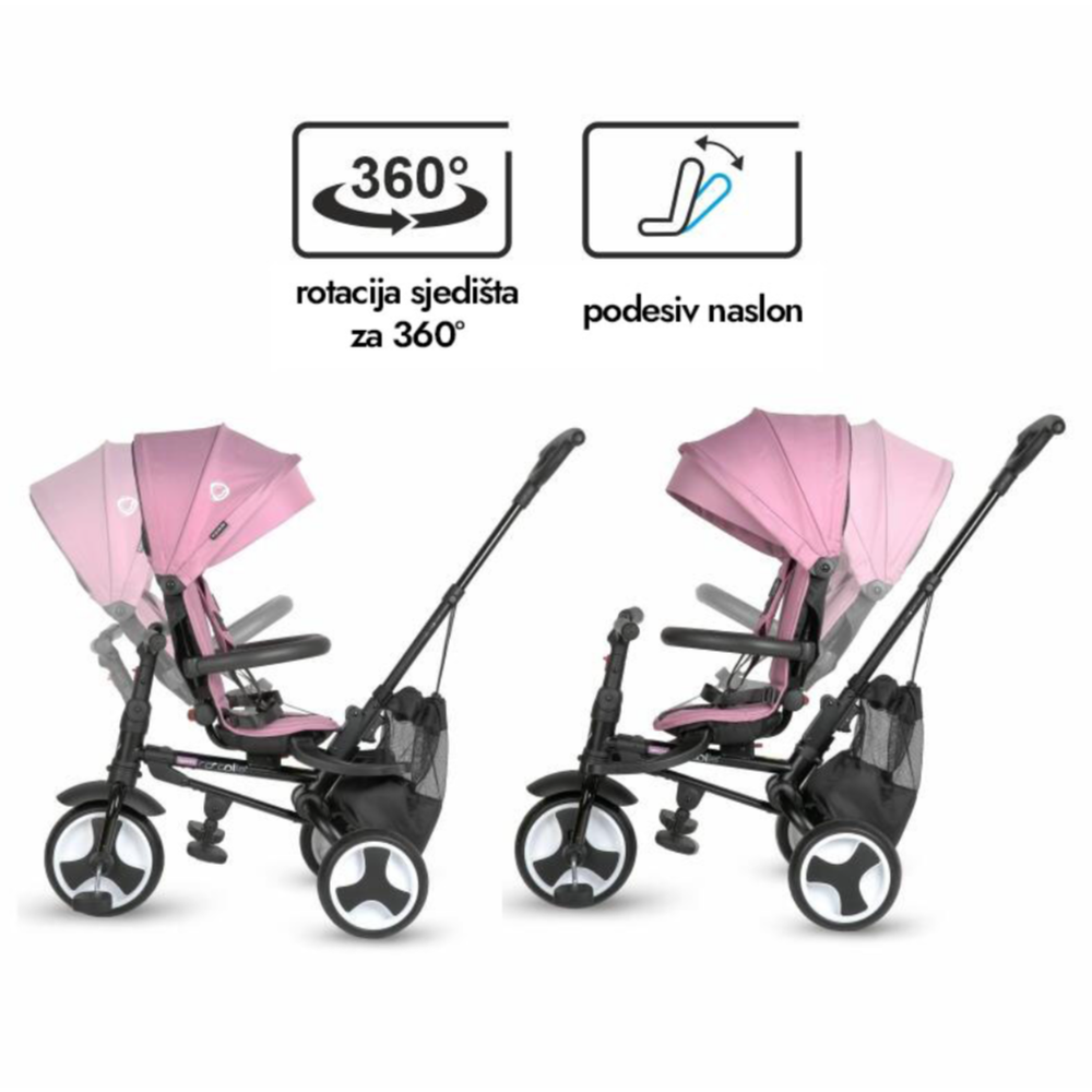 Coccolle Sklopivi rotirajući tricikl Spectra Plus Premium Line, Orchid Violet slika 2