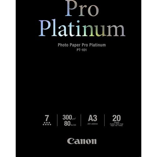 Canon Pro Platinum Photo Paper PT101 - A3 - 20 listova slika 1