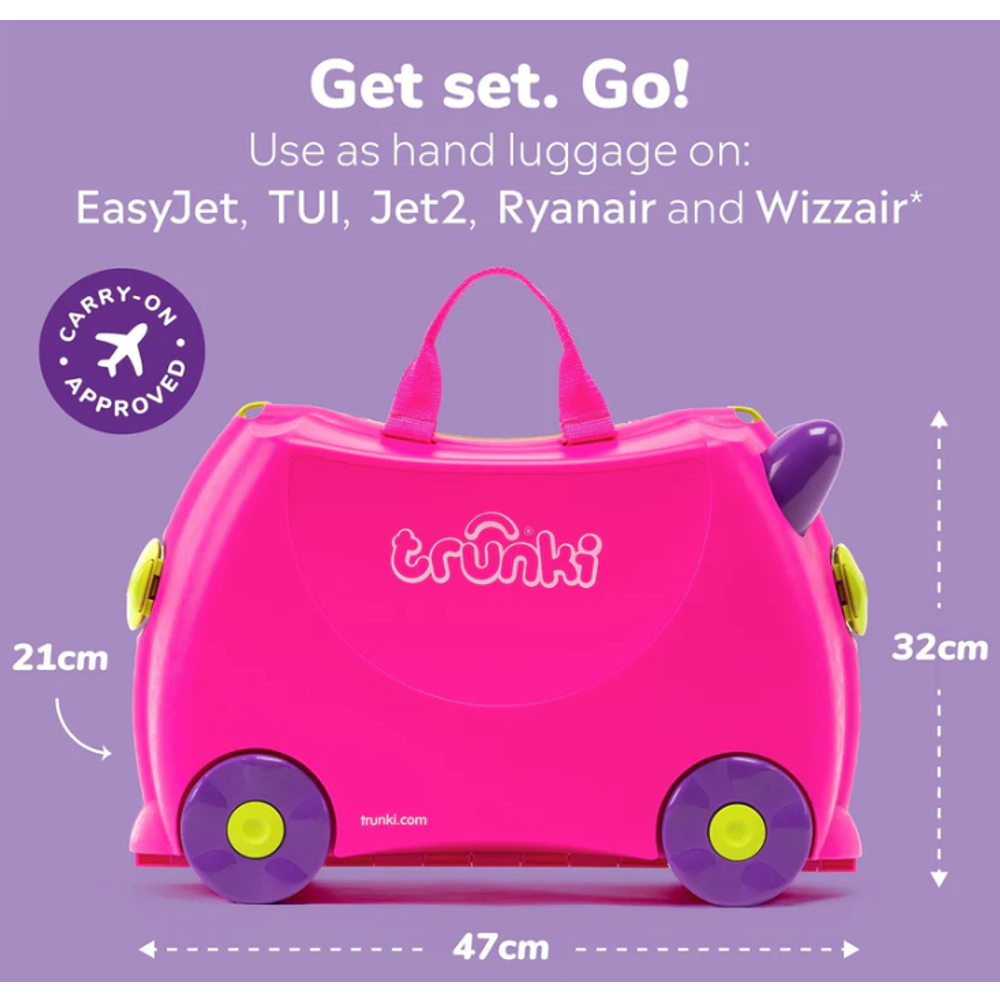 Trunki Dječiji kofer Trixie 3u1, Pink slika 3