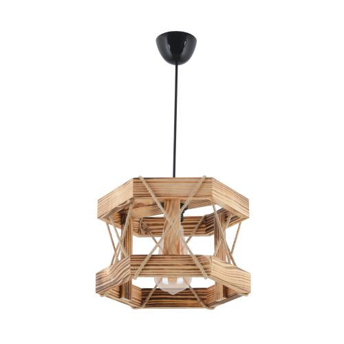 Hexagonal Natural Natural Chandelier slika 2