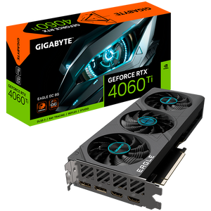 GIGABYTE Video Card NVIDIA GeForce RTX 4060 TI EAGLE OC 8G, GDDR6 8GB/128bit, PCI-E 4.0 x8, 2xHDMI, 2xDP, 1x8-pin, ATX 2-slot, Retail