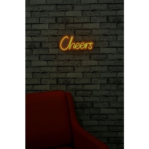 Wallity Ukrasna plastična LED rasvjeta, Cheers - Yellow slika 2