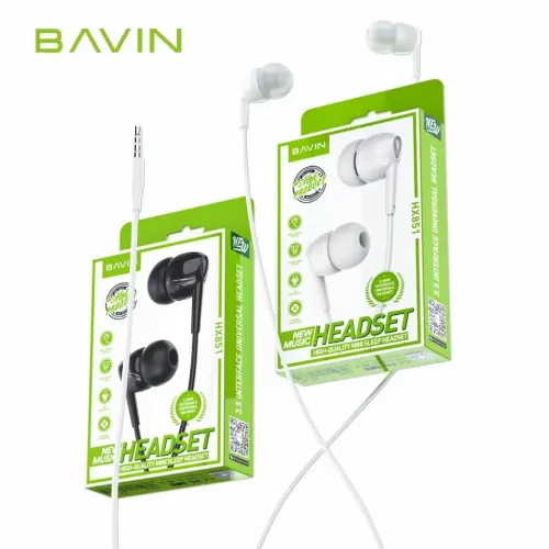 BAVIN slušalice 3,5mm 1,2m crna slika 4