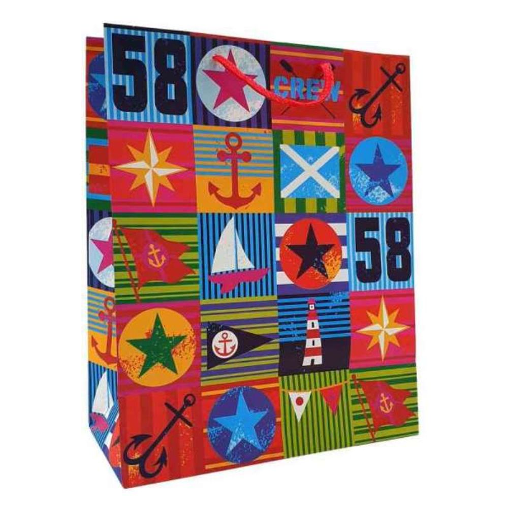 Duk15631 Ukrasna Kesa Large Boat Crew 26X32X12 Cm slika 1