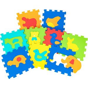 GLOBO Mekane puzzle životinje 9kom 10mm