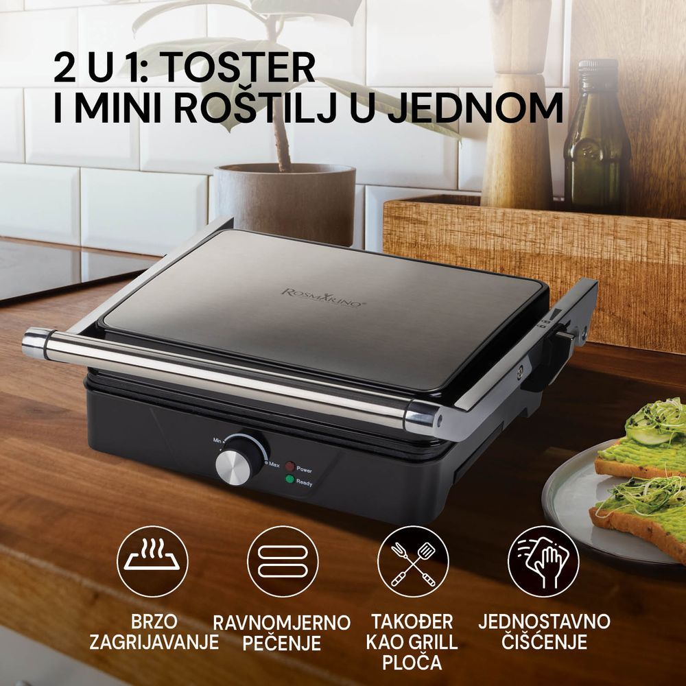 Rosmarino kontaktni roštilj Vitalia slika 3