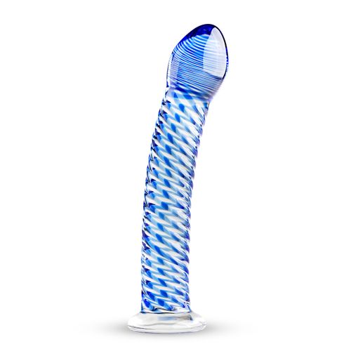 Stakkleni dildo Blue Lined slika 2