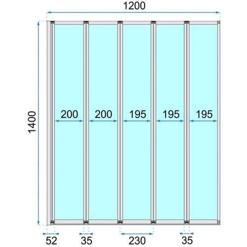 REA Zaslon za kadu Idea 120 slika 5