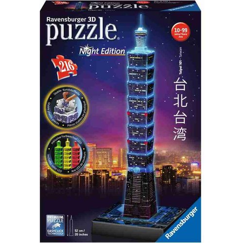 Ravensburger Puzzle 3D Taipei noću 216kom slika 1