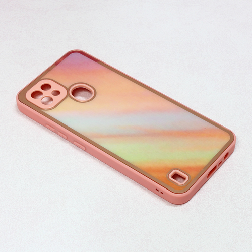 Maska Candy Marble za Realme C21 roze slika 1