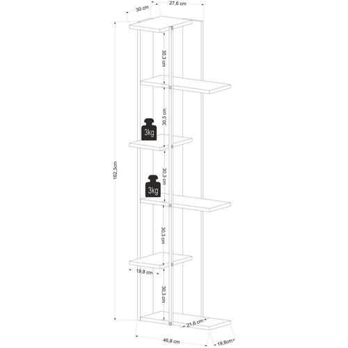 Ezgi - Oak Oak Bookshelf slika 4