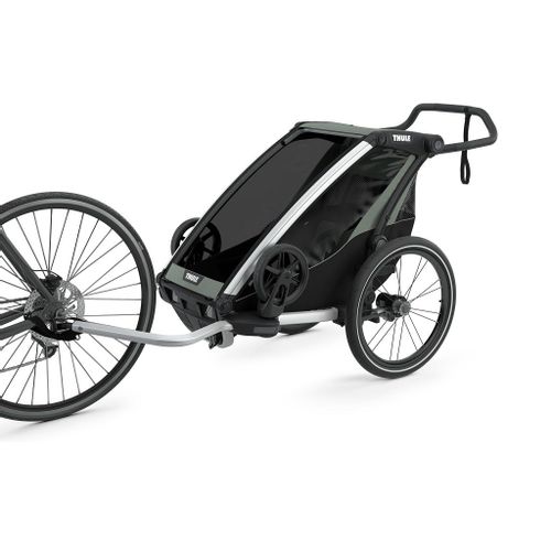 Thule Chariot Lite zeleno (agava)/crna sportska dječja kolica i prikolica za bicikl za jedno dijete (4u1) slika 13