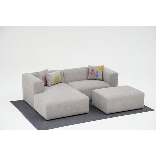 Atelier Del Sofa Kutna garnitura, Linden Mini Left - Light Grey slika 2