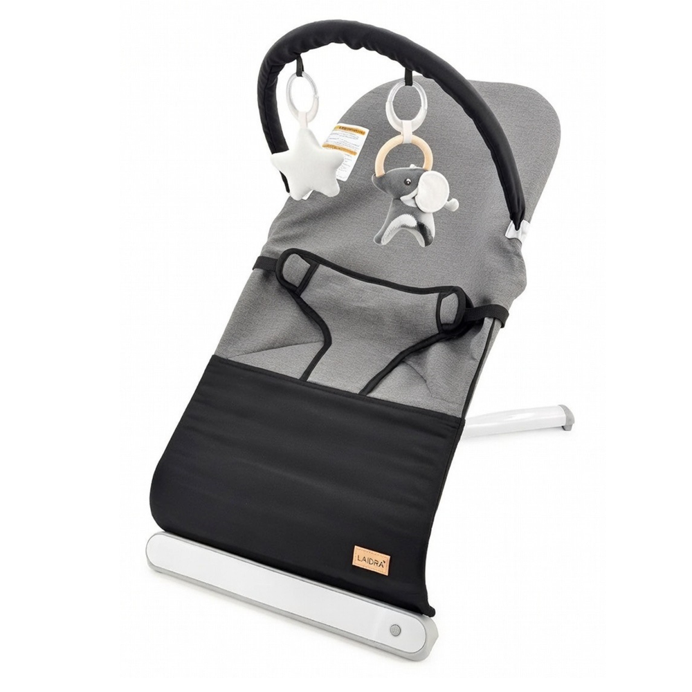 Kalei Ležaljka Fold And Go Bouncer, Black slika 1