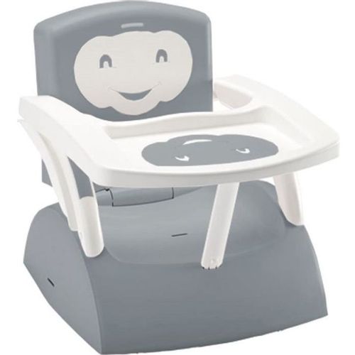 THERMOBABY sklopiva hranilica-stolica 2u1 powder white / grey charm slika 2