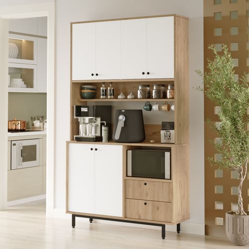 RE7-SW OakWhite Multi Purpose Cabinet slika 2