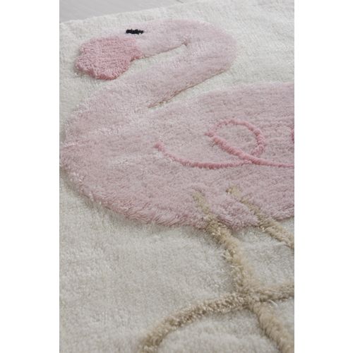 Pink Flamingo Multicolor Acrylic Bathmat Set (2 Pieces) slika 4