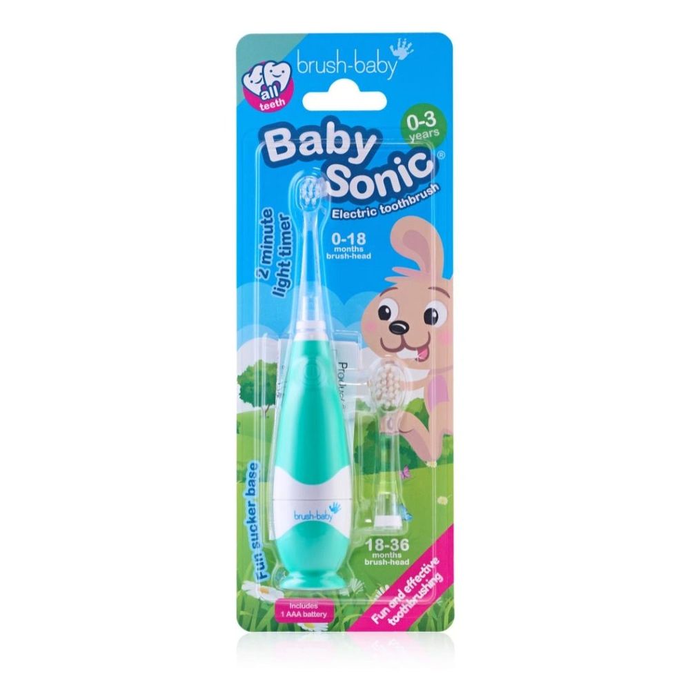 Brush-Baby Dječija električna četkica BabySonic (0-3 godine), Tirkiz slika 2
