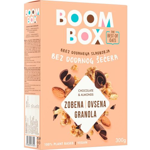 Boom Box Zobena granola Čokolada i bademi 300g slika 1