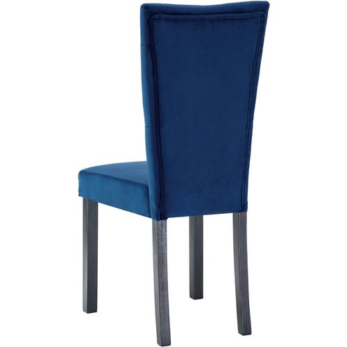Blagovaonske stolice od baršuna 4 kom tamno plave slika 33