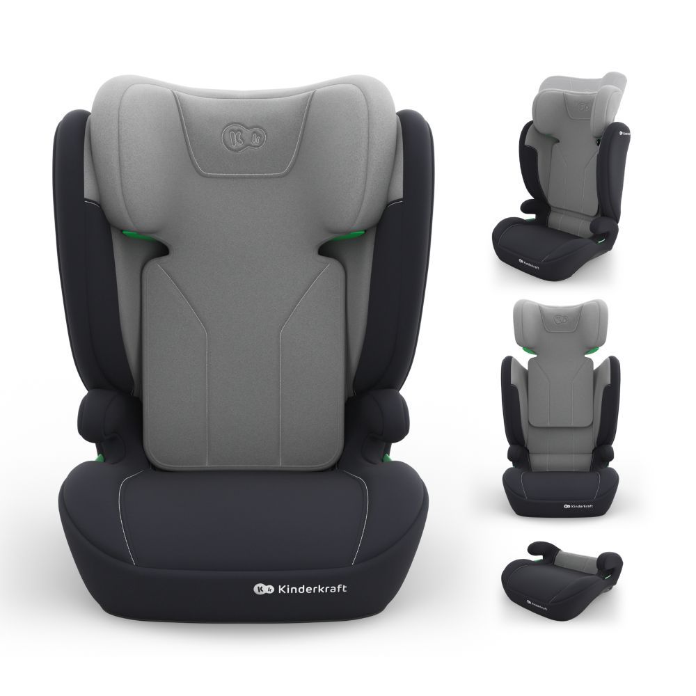 Kinderkraft autosjedalica I-Spark 2 Plus i-Size 15-36 kg (100-150 cm) bez Isofix-a, Grey slika 1