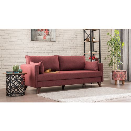 Atelier Del Sofa Bella Sofa Bed - Claret Red Claret Red 3-Seat Sofa-Bed slika 1