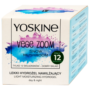 Yoskine Vege Zoom hidratantni dnevni i noćni hidrogel – Snow Mushroom, 50 ml