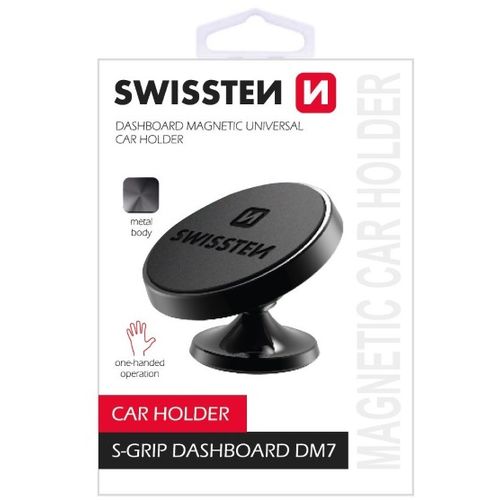 SWISSTEN držač za mobitel, metalni, magnet, za upravljačku ploču S-GRIP DM7 slika 1