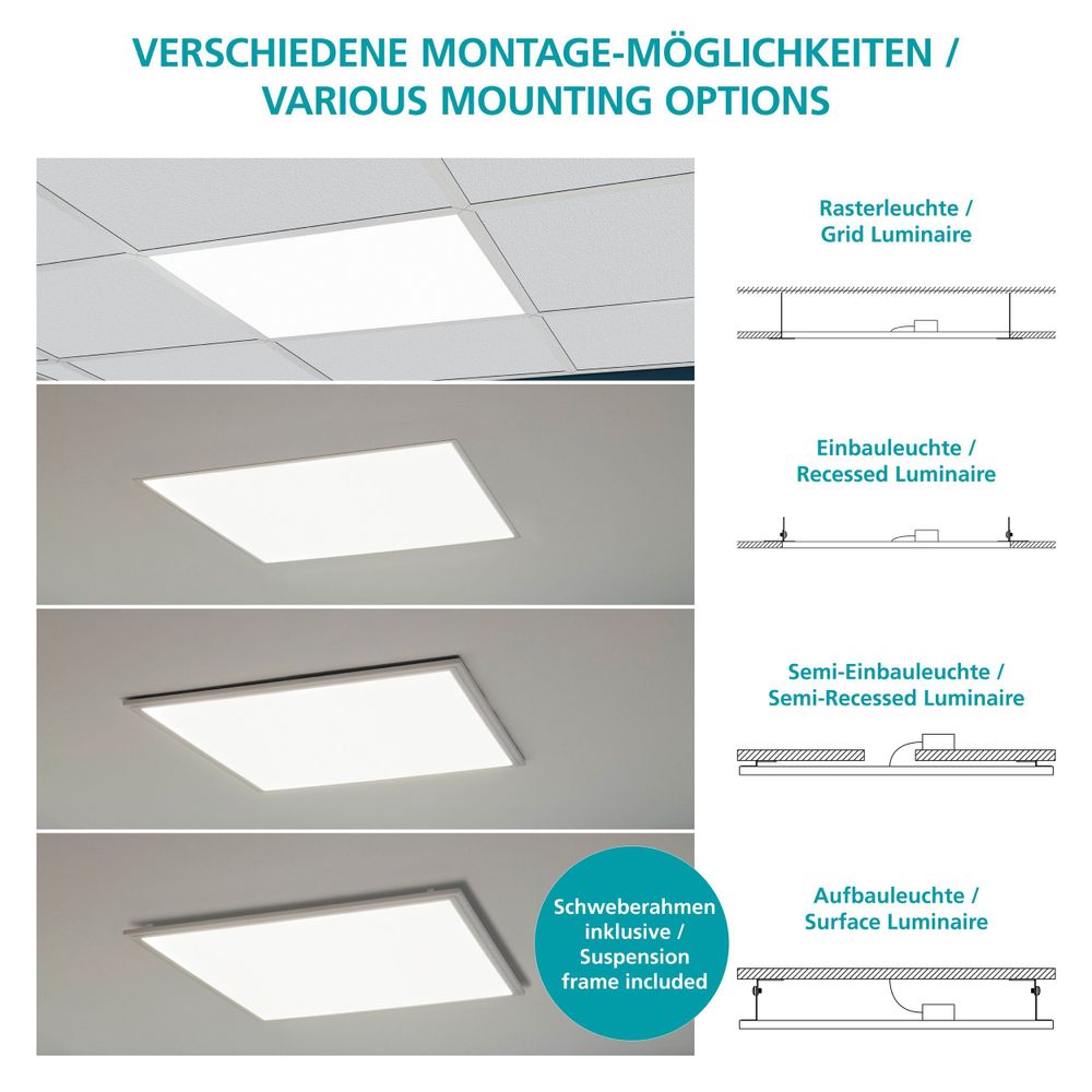 SALOBRENA 1 Stropna Rasvjeta - LED Panel 1200x300 4000K Opal slika 3