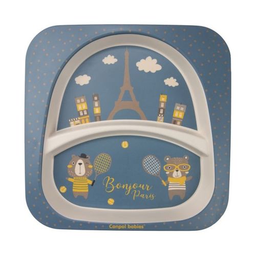 Canpol Babies Set Za Hranjenje 5 Delova - Bonjour Paris Navy Blue slika 5