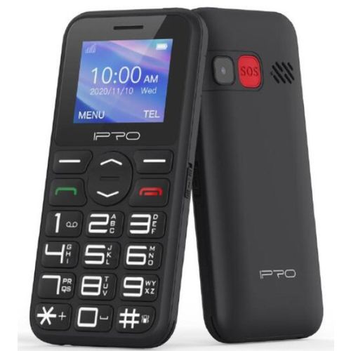 IPRO SENIOR F183 32MB, Mobilni telefon DualSIM, 3,5mm, Lampa, MP3, MP4, Kamera, Crni slika 1