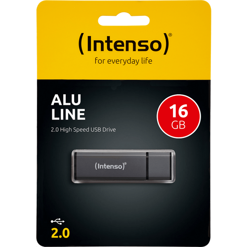 (Intenso) USB Flash drive 16GB Hi-Speed USB 2.0, ALU Line - USB2.0-16GB/Alu-a slika 1