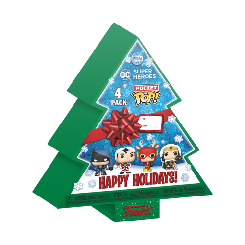 Funko Pocket Pop: DC Holiday - Blagdanska Kutija s 4 Figurice slika 1