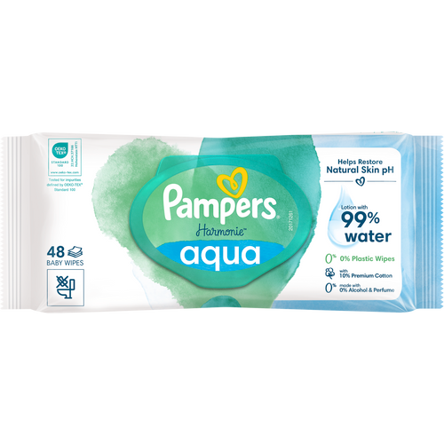 Pampers vlažne maramice Harmonie Aqua 48 komada slika 2