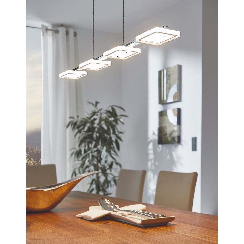Eglo Cartama visilica/4, led, 4x4,5w, krom/plastika kocke  slika 2