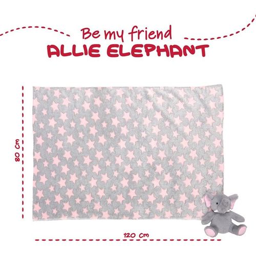 Allie Elephant Soft deka + plišana igračka 22cm slika 4