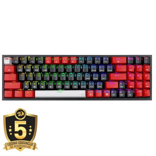 Pollux K628-RGB Pro Wired/Wireless Mechanical RGB Gaming Keyboard (red switch) slika 1