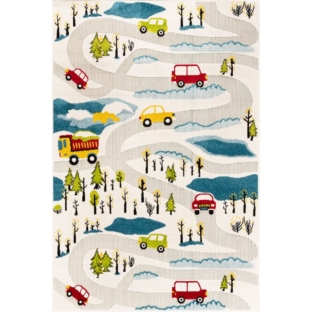 Doga - Višebojni Kremasti Tepih (120 x 170 cm) slika 5