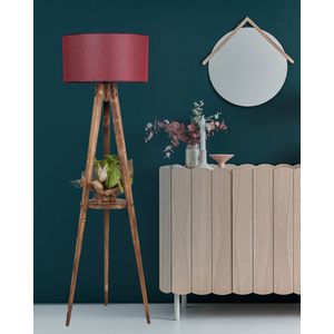 Sehbalı Tripod Yanık Lambader Silindir Hasır Bordo Abajurlu Brown
Claret Red Floor Lamp