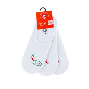 Chili nevidljive stopalice - 3 pack - bijela boja