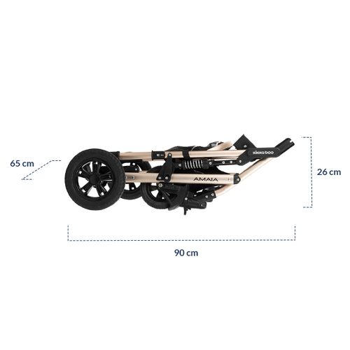 Kikka Boo kolica 3u1 Amaia + košara + autosjedalica - Black slika 21