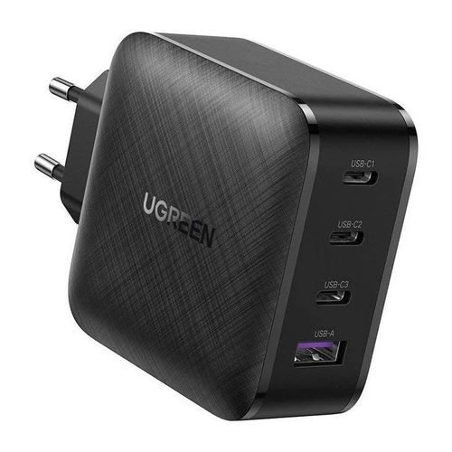 Kućni punjač UGREEN, 65W, USB-A+3xUSB-C, crni slika 1