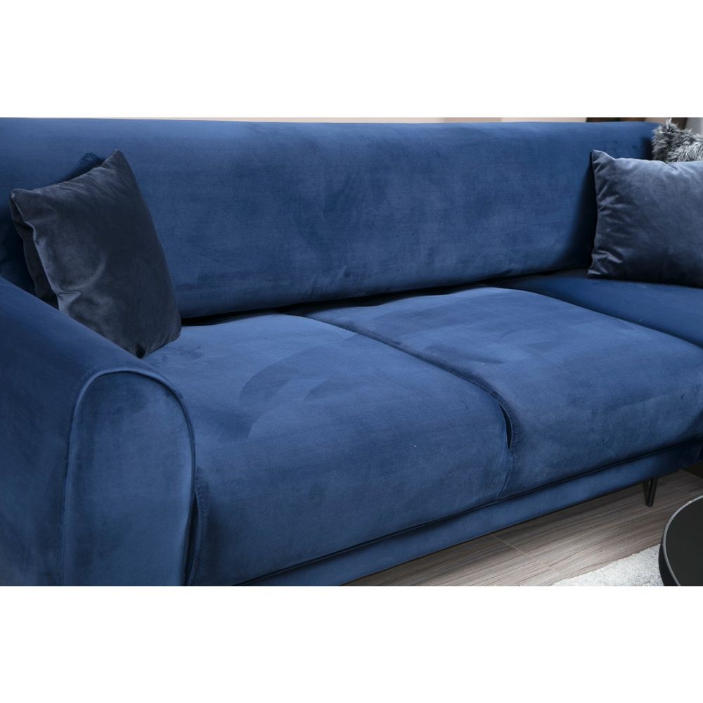 Navy Plavi Ugaoni Sofa-Krevet (L3-Chl) slika 7