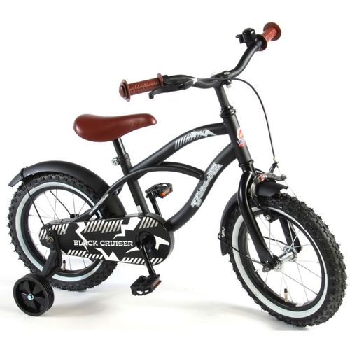 Dječji bicikl Volare Cruiser 14" s pomoćnim kotačima crni slika 3