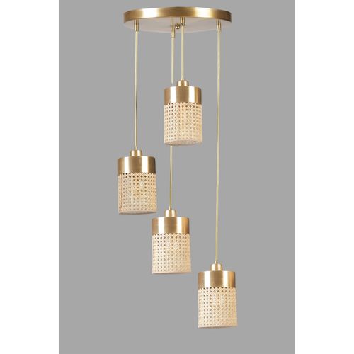 Zeus 48704-4 Rattan
Gold Chandelier slika 2