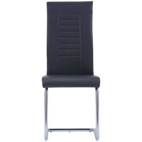 Konzolne blagovaonske stolice od umjetne kože 6 kom crne slika 36