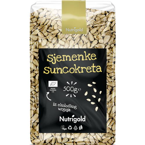 Nutrigold  Sjemenke suncokreta 500g ORGANSKE slika 1