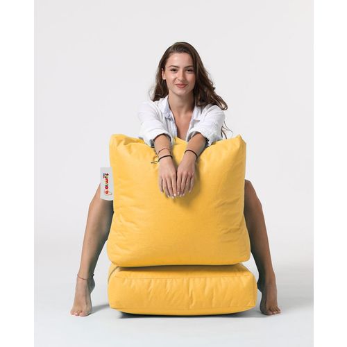 Atelier Del Sofa Siesta Sofa Bed Pouf - Žuti baštenski ležaj slika 10